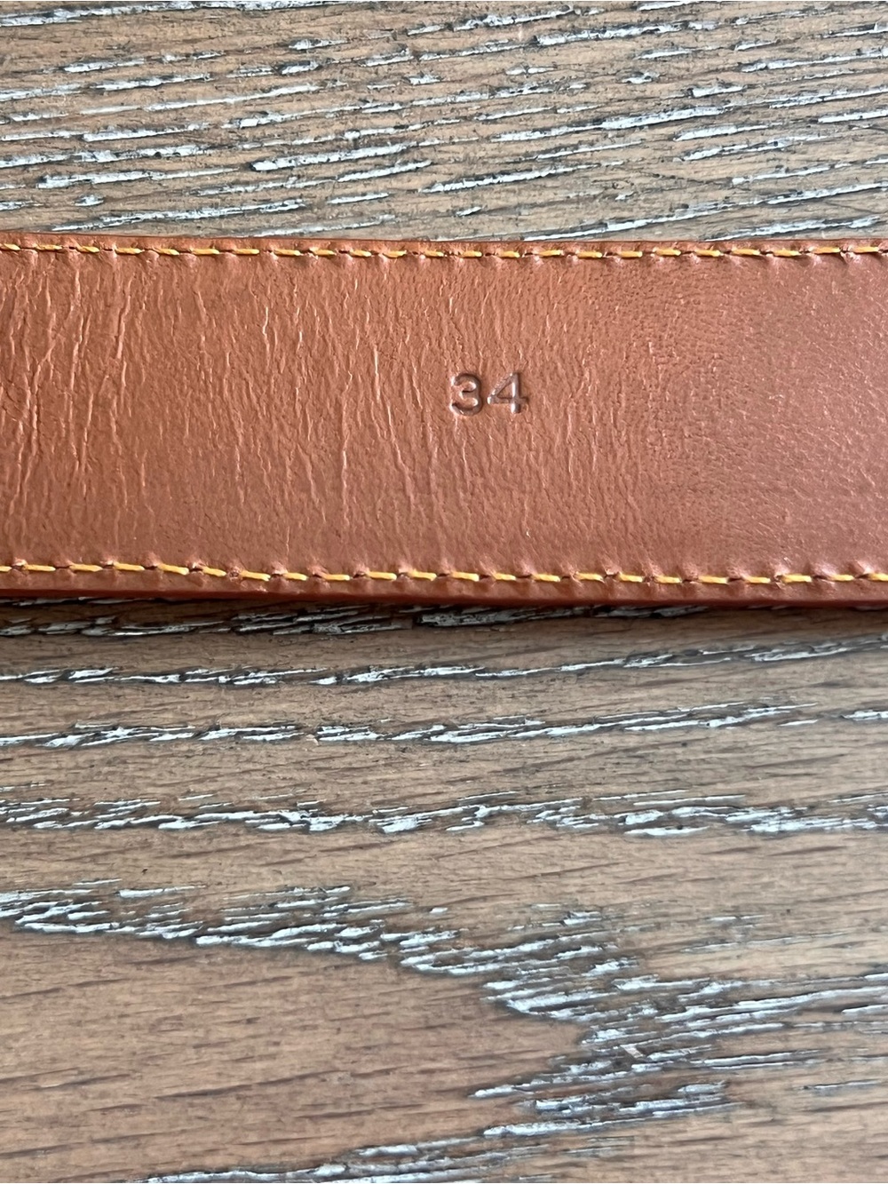 Cole Haan Men's American Alligator Leather Belt Cognac Oxblood Size 34 - Picture 7 of 16